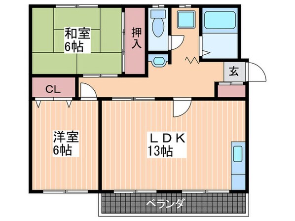 第２中筋マンションの物件間取画像